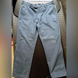 Peter Millar Slate Blue Chinos Flat Front Sz 36